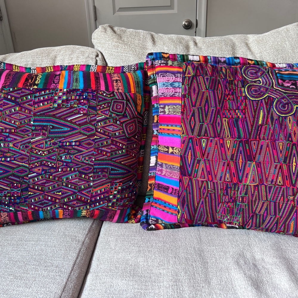Colorful Geometric Throw Pillows